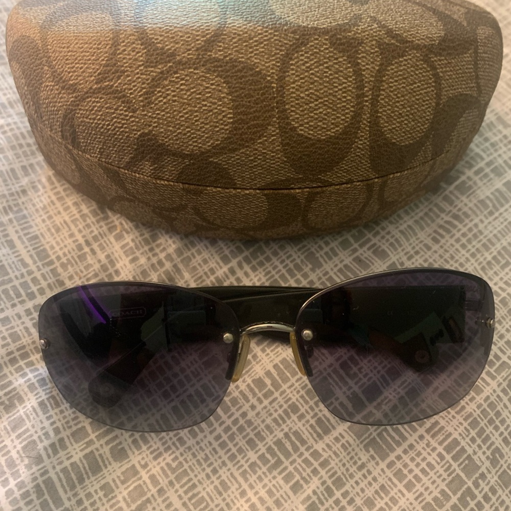 Coach sunglasses with case